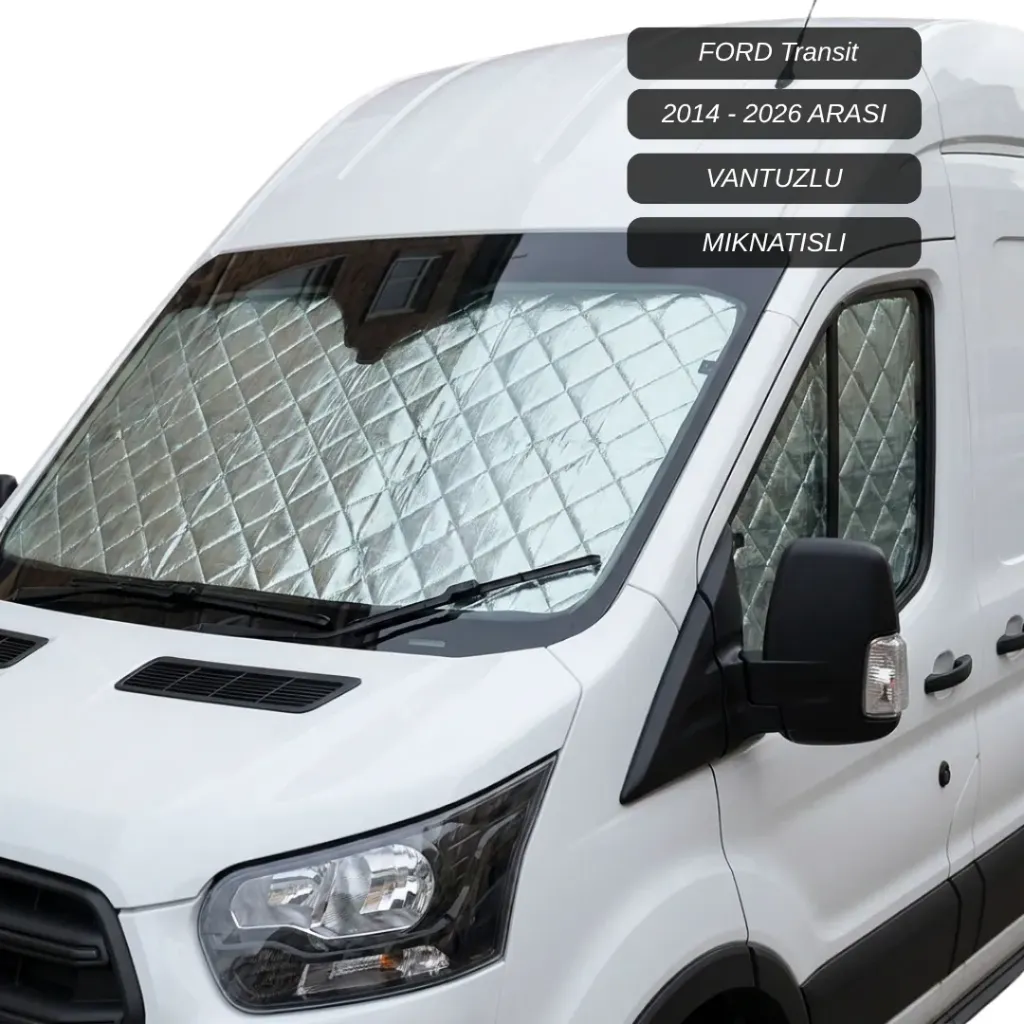 [FRD0001] Ford Transit Ön ve Yan Camlar için Güneşlik - 2014 / 2025