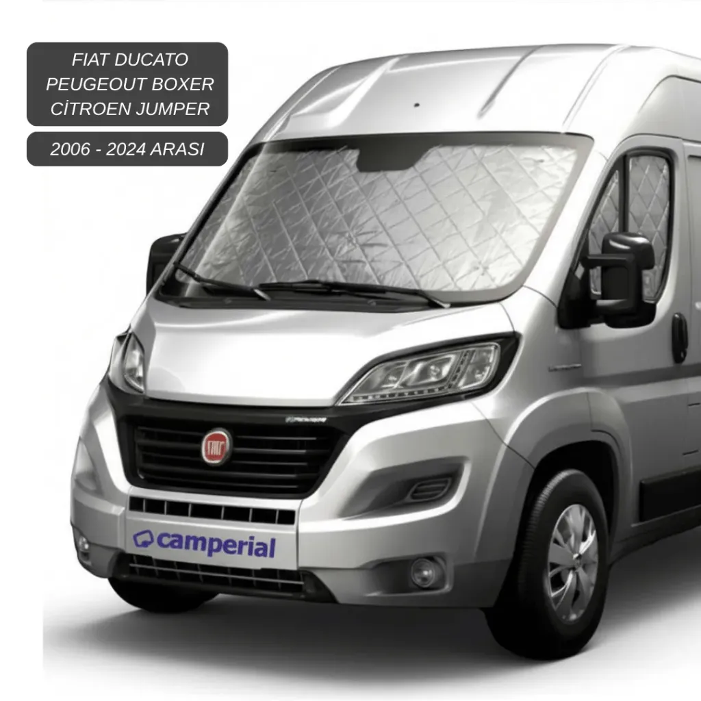 [PSA00001] Fiat Ducato / Citroen Jumper / Peugeot Boxer Ön ve Yan Camlar için Güneşlik - 2006 / 2024