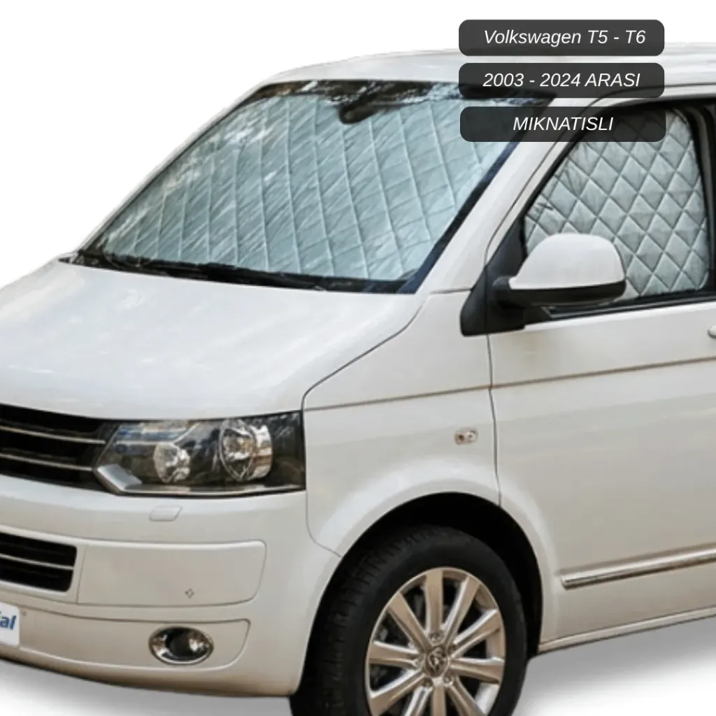 [VW00002] Volkswagen T5-T6 Kasa Ön ve Yan Camlar için Güneşlik - 2003 / 2024